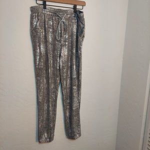 Anthropologie Shimmery Sweatpants